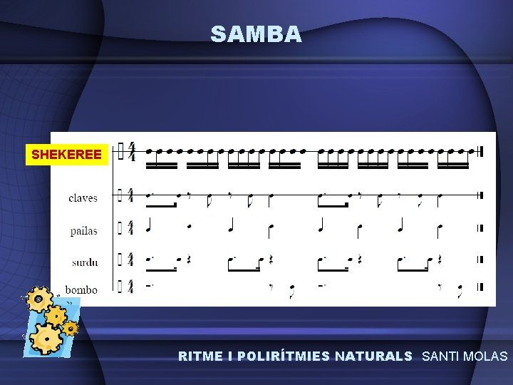 SAMBA SHEKEREE RITME I POLIRÍTMIES NATURALS SANTI MOLAS 