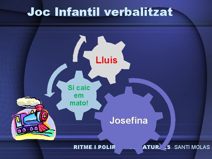 Joc Infantil verbalitzat Lluis Si caic em mato! Josefina RITME I POLIRÍTMIES NATURALS SANTI