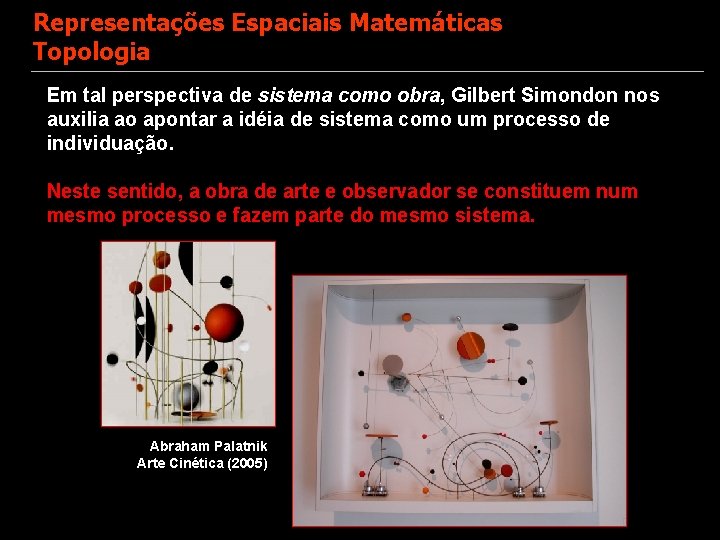 Representações Espaciais Matemáticas Topologia Em tal perspectiva de sistema como obra, Gilbert Simondon nos