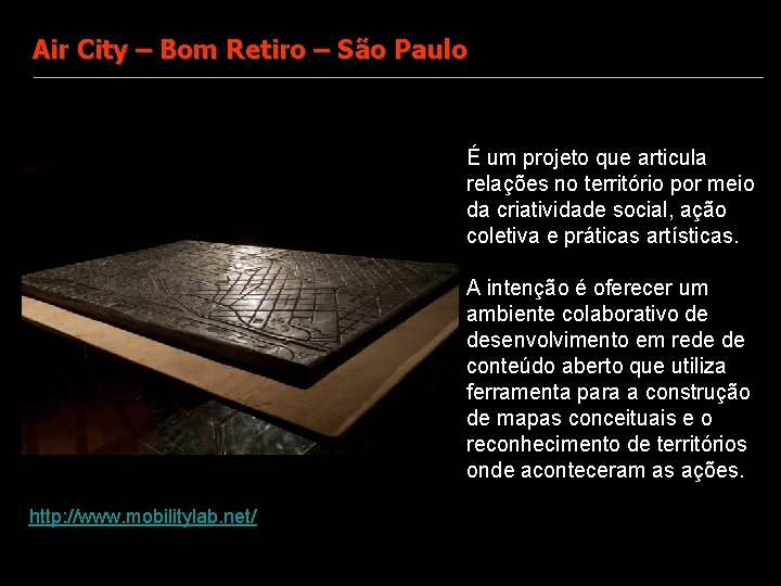 Air City – Bom Retiro – São Paulo É um projeto que articula relações
