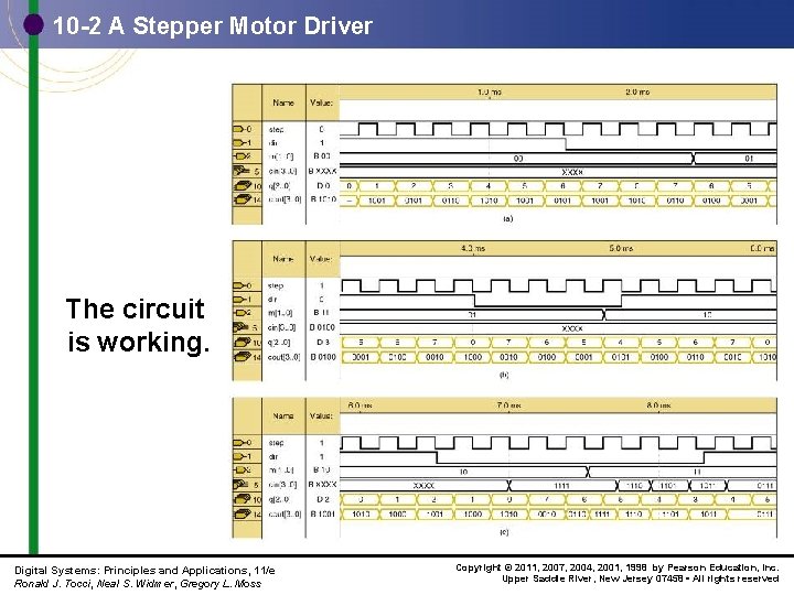10 -2 A Stepper Motor Driver The circuit is working. Digital Systems: Principles and