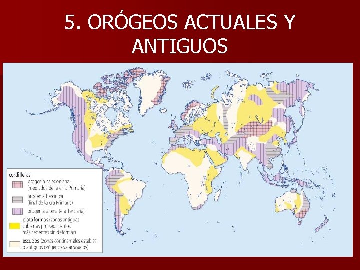 5. ORÓGEOS ACTUALES Y ANTIGUOS 
