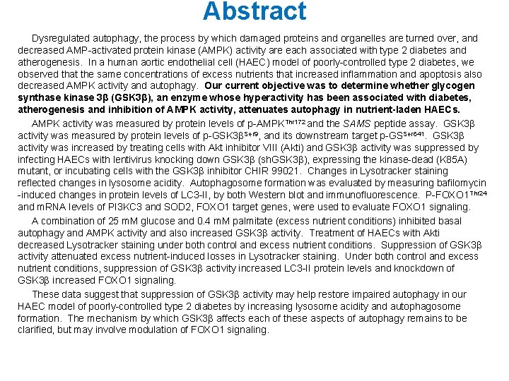 Abstract Dysregulated autophagy, the process by which damaged proteins and organelles are turned over,