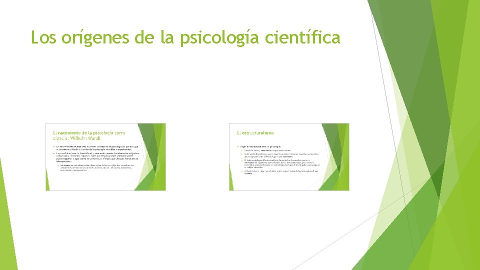 Los orígenes de la psicología científica 