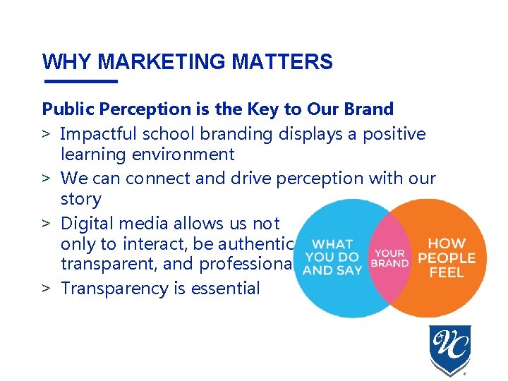 WHY MARKETING MATTERS Public Perception is the Key to Our Brand > Impactful school WHY MARKETING MATTERS Public Perception is the Key to Our Brand > Impactful school
