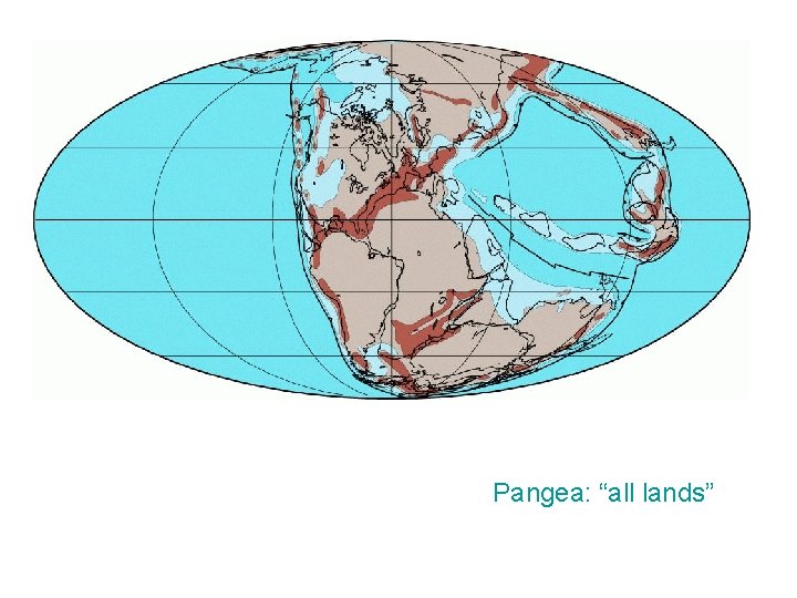 Pangea: “all lands” 