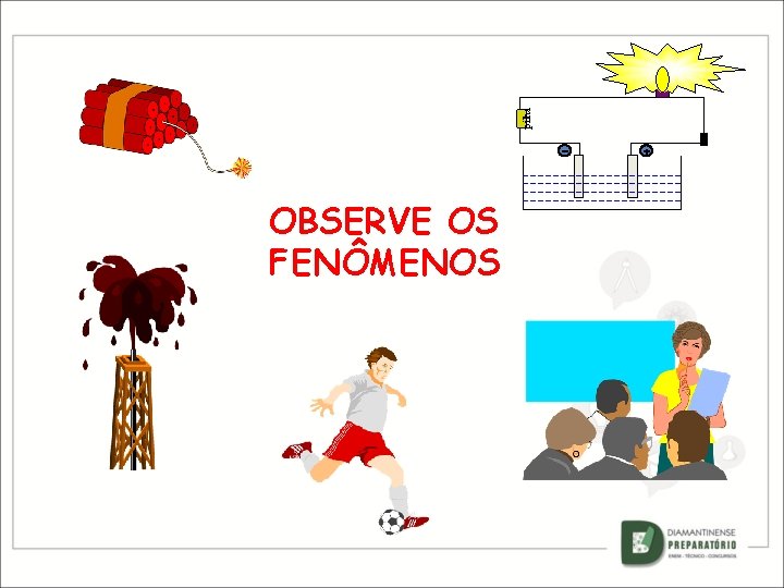 pilha OBSERVE OS FENÔMENOS 