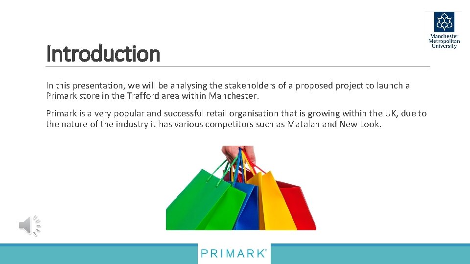 Introduction In this presentation, we will be analysing the stakeholders of a proposed project
