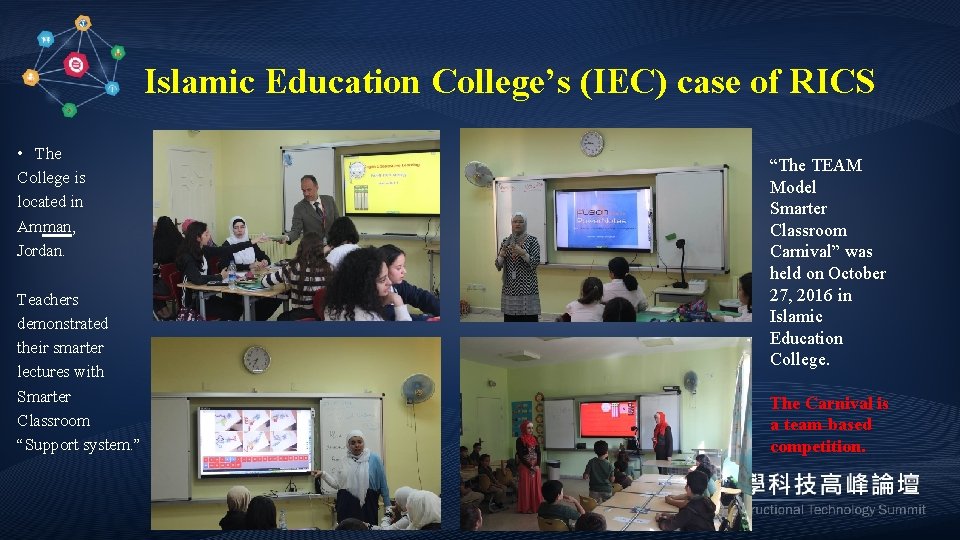 Islamic Education College’s (IEC) case of RICS • The College is located in Amman,