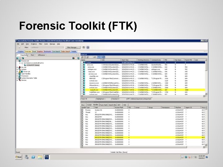 Forensic Toolkit (FTK) 