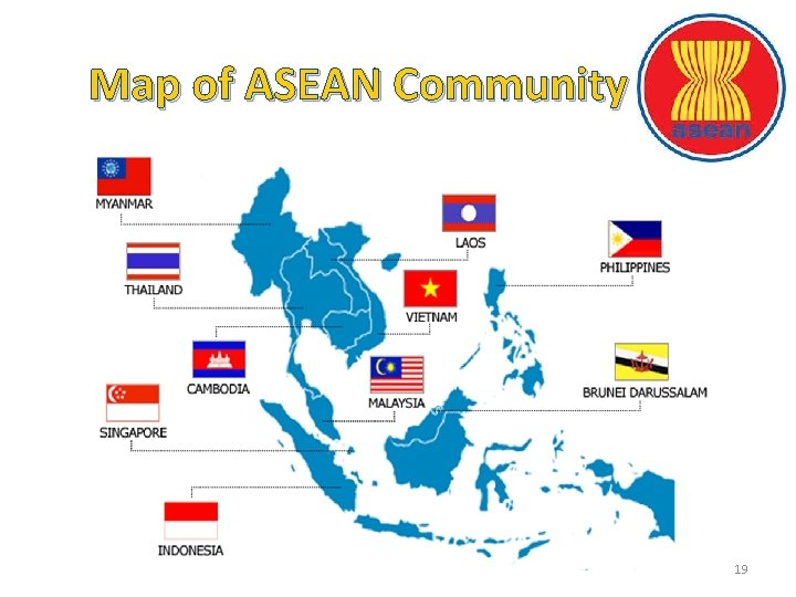 Map of ASEAN Community 19 