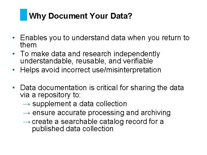 Managing and Sharing Data and Achieving Research Transparency