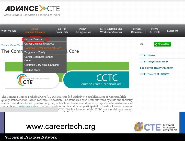 www. nyctecenter. org www. careertech. org Successful Practices Network 