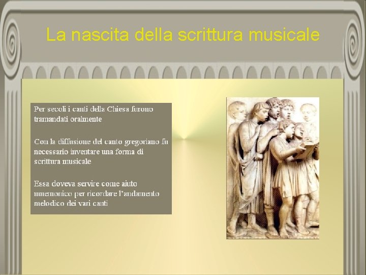 La nascita della scrittura musicale 