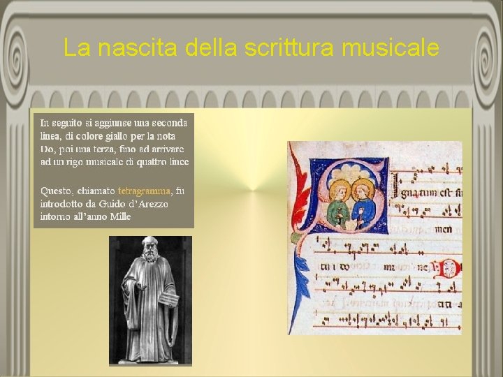 La nascita della scrittura musicale 