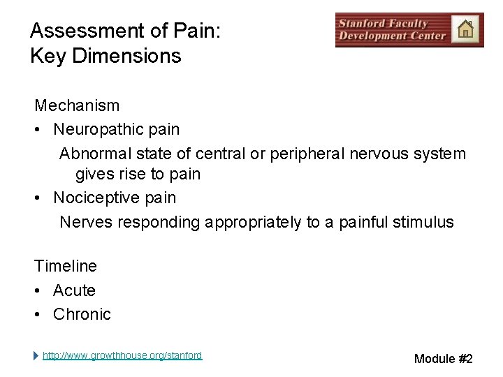 Assessment of Pain: Key Dimensions Mechanism • Neuropathic pain Abnormal state of central or Assessment of Pain: Key Dimensions Mechanism • Neuropathic pain Abnormal state of central or