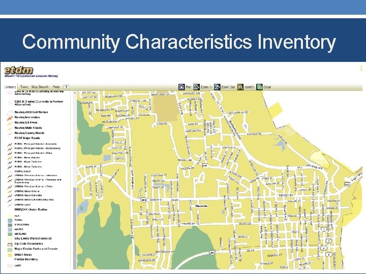 Community Characteristics Inventory 