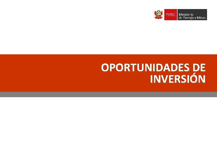 OPORTUNIDADES DE INVERSIÓN 