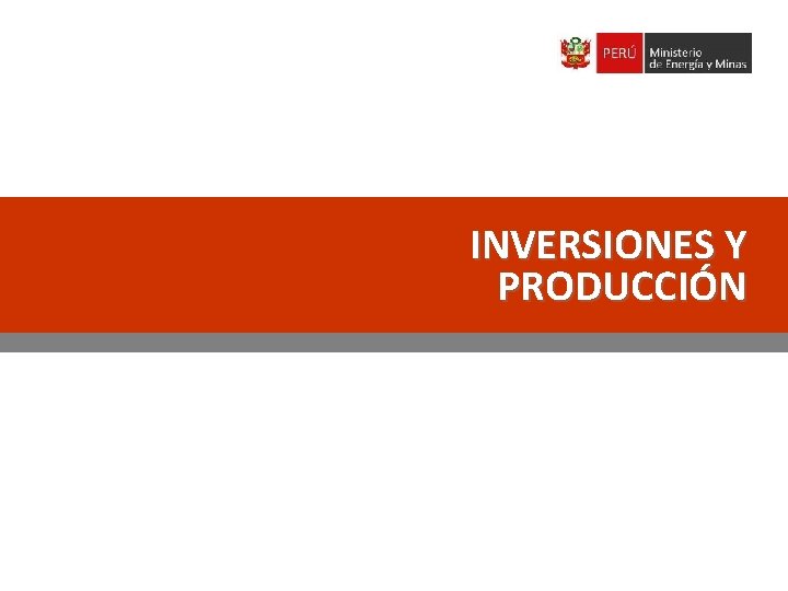 INVERSIONES Y PRODUCCIÓN 