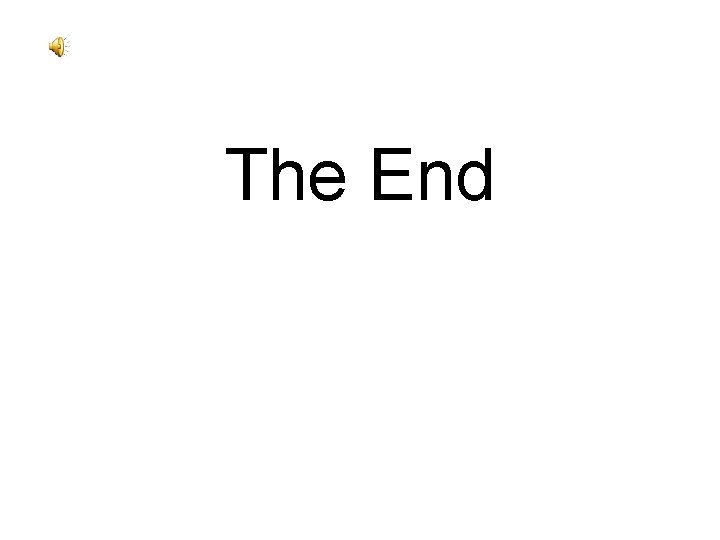 The End 