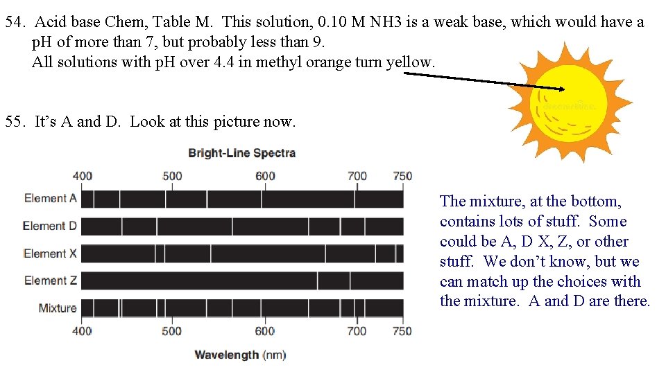 54. Acid base Chem, Table M. This solution, 0. 10 M NH 3 is