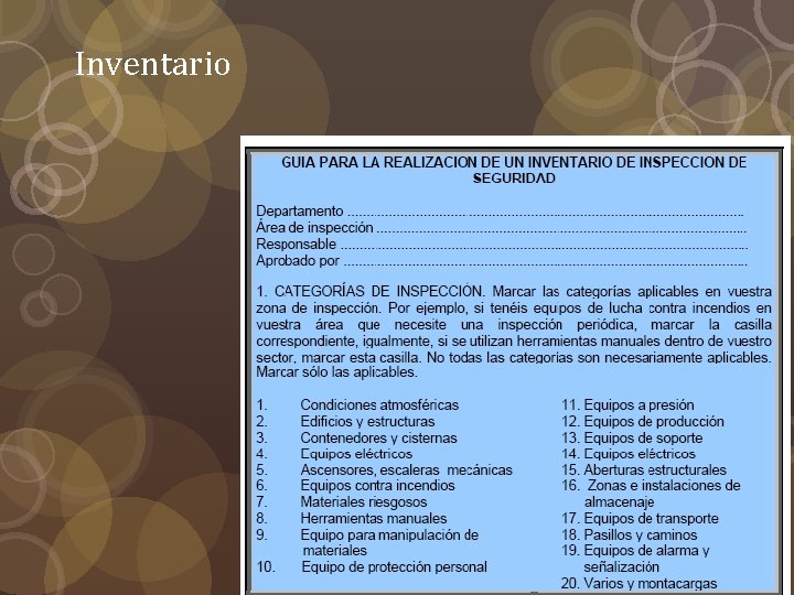 Inventario Inventario