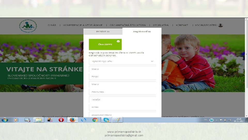 www. primarnapediatria. sk primarnapediatria@gmail. com 