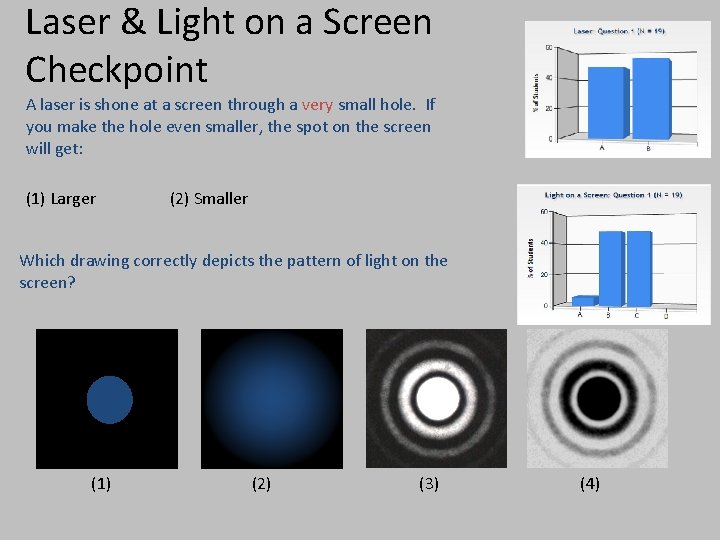 Laser & Light on a Screen Checkpoint A laser is shone at a screen