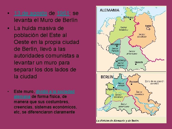  • 13 de agosto de 1961: se levanta el Muro de Berlín •