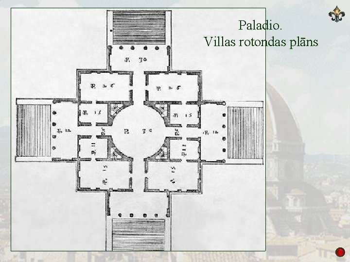 Paladio. Villas rotondas plāns 