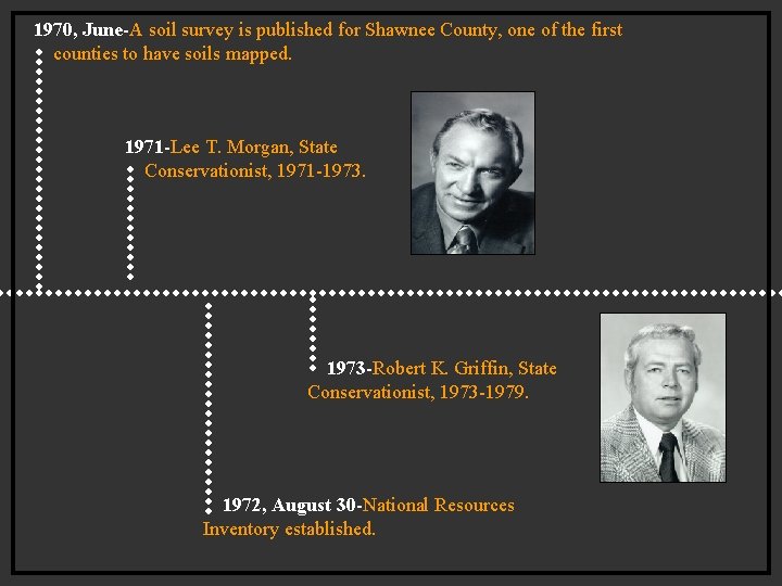 1970, June-A soil survey is published for Shawnee County, one of the first counties 1970, June-A soil survey is published for Shawnee County, one of the first counties