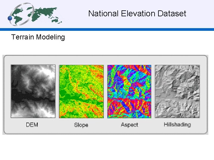 National Elevation Dataset Terrain Modeling 