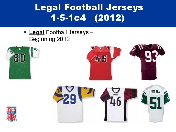 Legal Football Jerseys 1 -5 -1 c 4 (2012) Legal Football Jerseys – Beginning