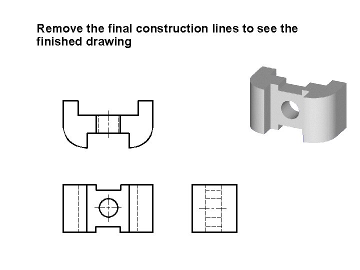 Remove the final construction lines to see the finished drawing 