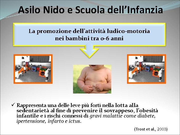 Asilo Nido e Scuola dell’Infanzia La promozione dell’attività ludico-motoria nei bambini tra 0 -6