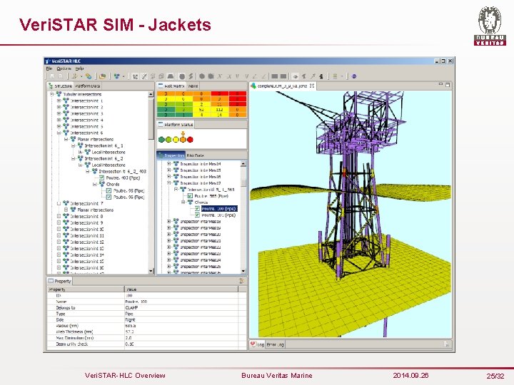 Veri. STAR SIM - Jackets Veri. STAR-HLC Overview Bureau Veritas Marine 2014. 09. 26
