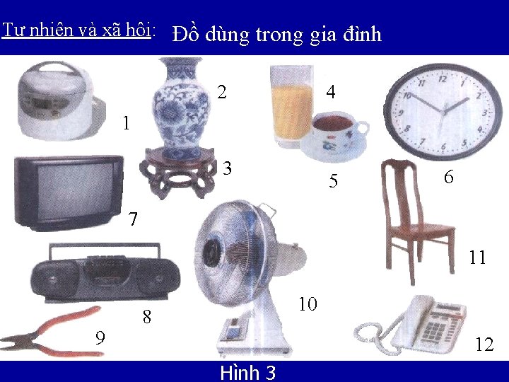 Tự nhiên và xã hội: Đồ dùng trong gia đình 2 4 1 3