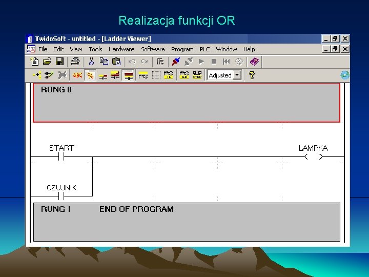 Realizacja funkcji OR Realizacja funkcji OR