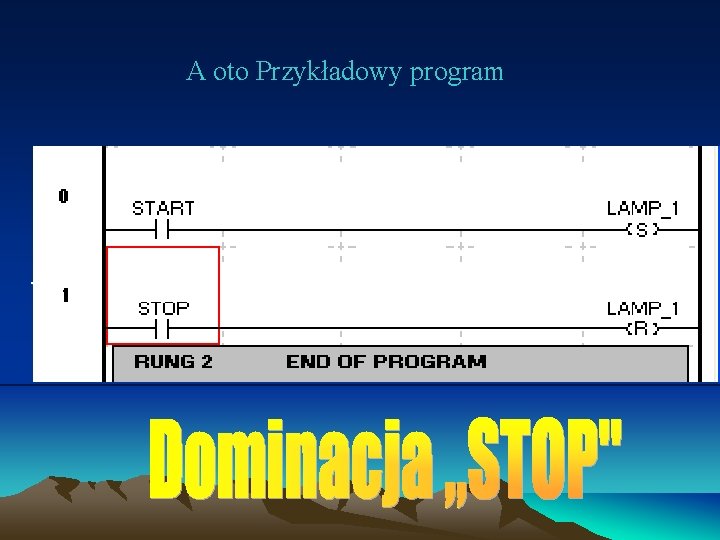 A oto Przykładowy program - Jest wówczas gdy po naciśnięciu równoczesnym przycisków Start i A oto Przykładowy program - Jest wówczas gdy po naciśnięciu równoczesnym przycisków Start i