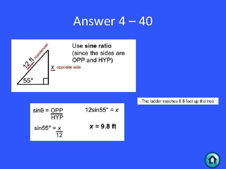 Answer 4 – 40 