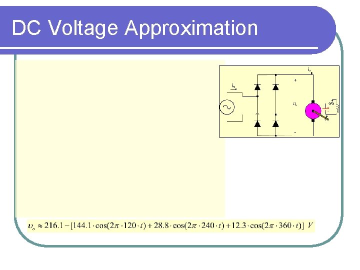 DC Voltage Approximation 