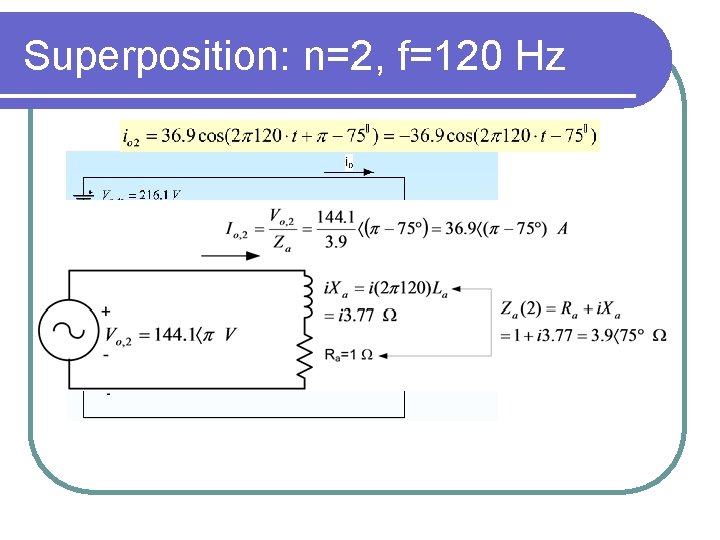 Superposition: n=2, f=120 Hz 