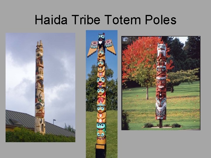 Haida Tribe Totem Poles 