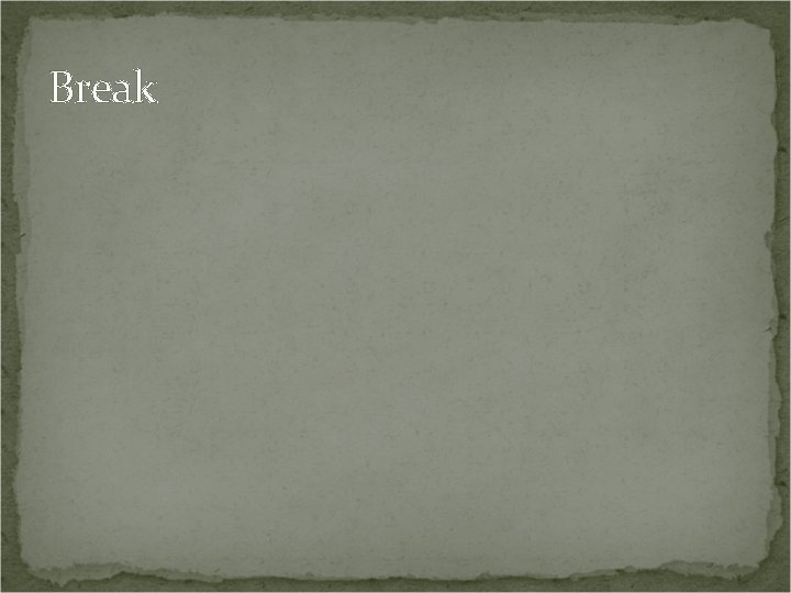 Break 