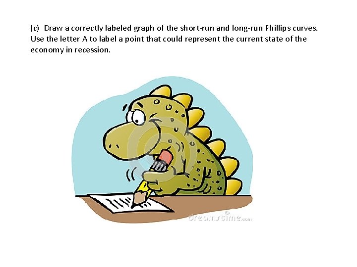 (c) Draw a correctly labeled graph of the short-run and long-run Phillips curves. Use