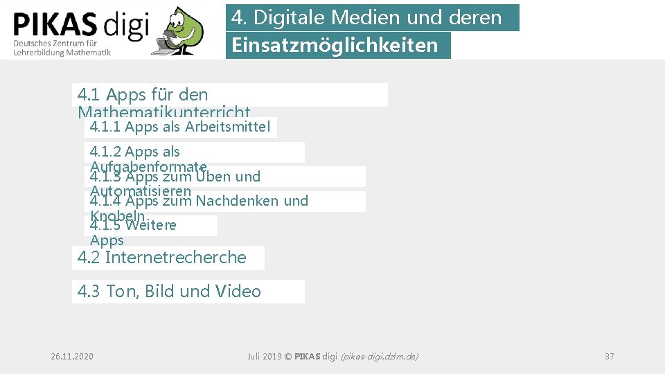4. Digitale Medien und deren Einsatzmöglichkeiten 4. 1 Apps für den Mathematikunterricht 4. 1.