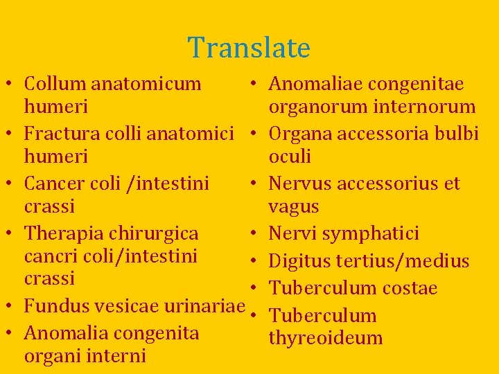 Translate • Collum anatomicum • humeri • Fractura colli anatomici • humeri • Cancer