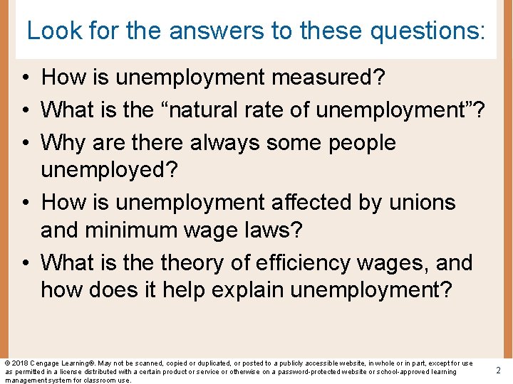 Look for the answers to these questions: • How is unemployment measured? • What Look for the answers to these questions: • How is unemployment measured? • What