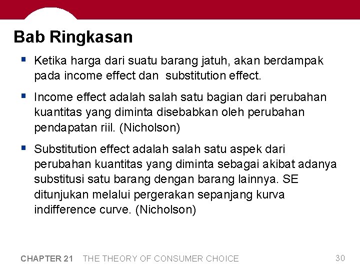 Bab Ringkasan § Ketika harga dari suatu barang jatuh, akan berdampak pada income effect