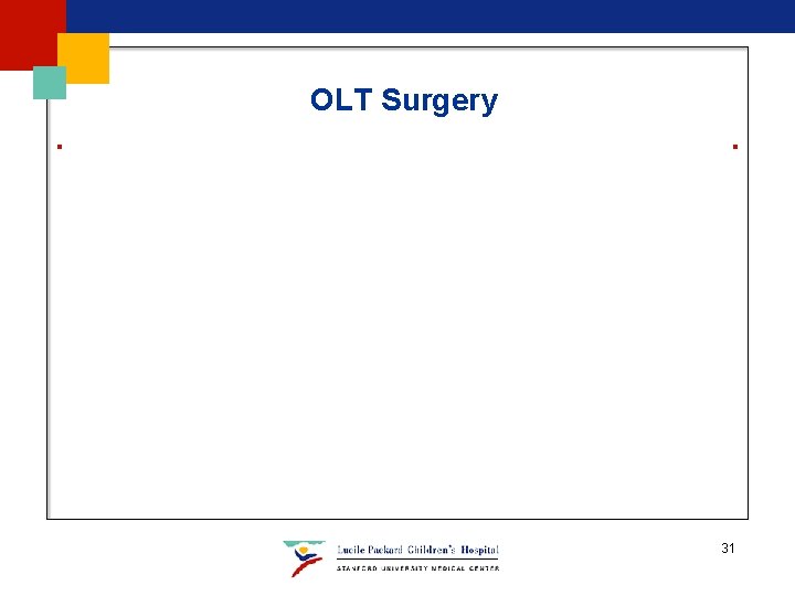 OLT Surgery 31 OLT Surgery 31